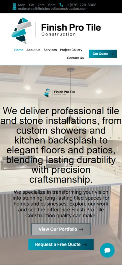 Finish Pro Tile Construction — Mobile