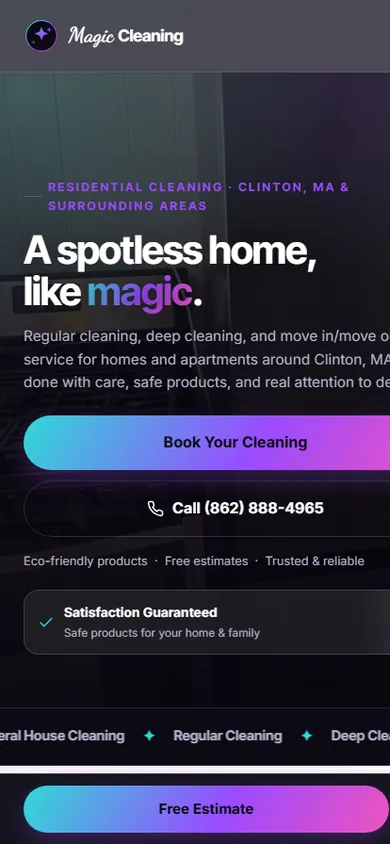 Magic Cleaning — Mobile