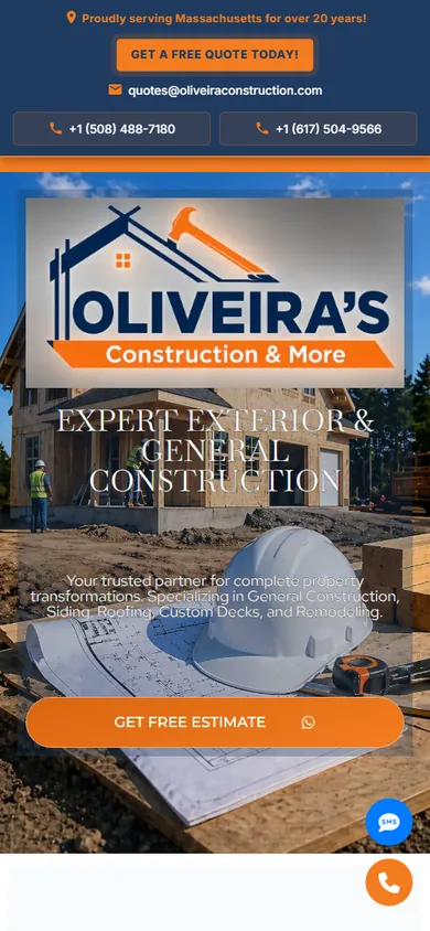 Oliveira's Construction & More — Mobile