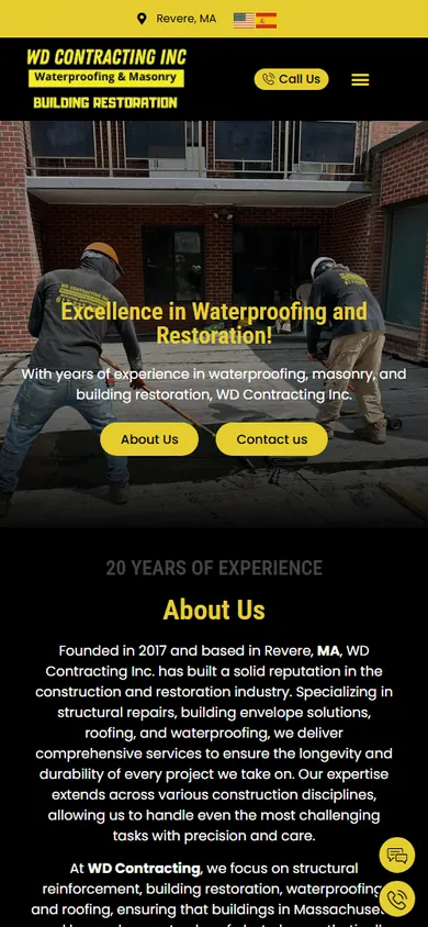 WD Contracting — Waterproofing & Masonry — Mobile